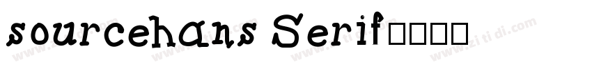 sourcehans Serif字体转换